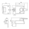 1830 BS3621:2007 High Security Nightlatch