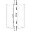 7145 French Door Kit For a pair of plain meeting style UPVC doors