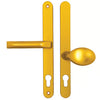 London Lever Moveable Pad UPVC Multipoint Door Handles - 92mm/62mm PZ Sprung 240mm Screw Centres
