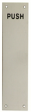 'PUSH' Finger Plate