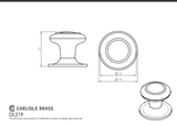 Centre Door Knob