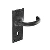 Antique Black Lever On Plate Furniture