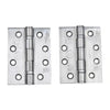 BS EN Grade 13 Ball Bearing Hinge, Grade 316 Stainless Steel, 102mm x 76mm