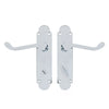 Regent Scroll Lever Handle on Plate Door Furniture