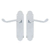 Regent Scroll Lever Handle on Plate Door Furniture