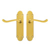 Regent Scroll Lever Handle on Plate Door Furniture