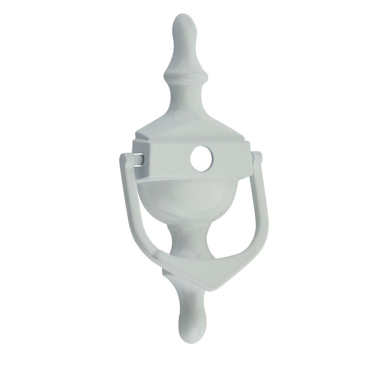 Decorative Urn Door Knocker With Spyhole