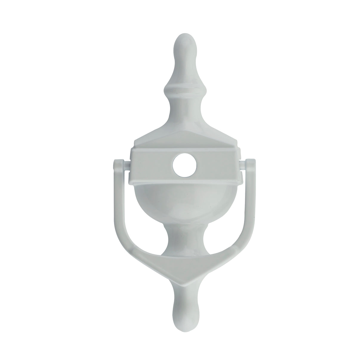 Decorative Urn Door Knocker With Spyhole