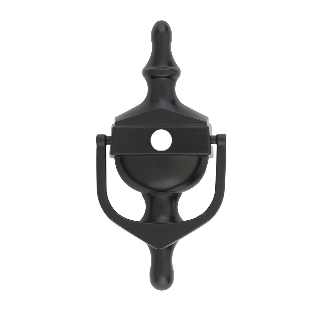 Decorative Urn Door Knocker With Spyhole