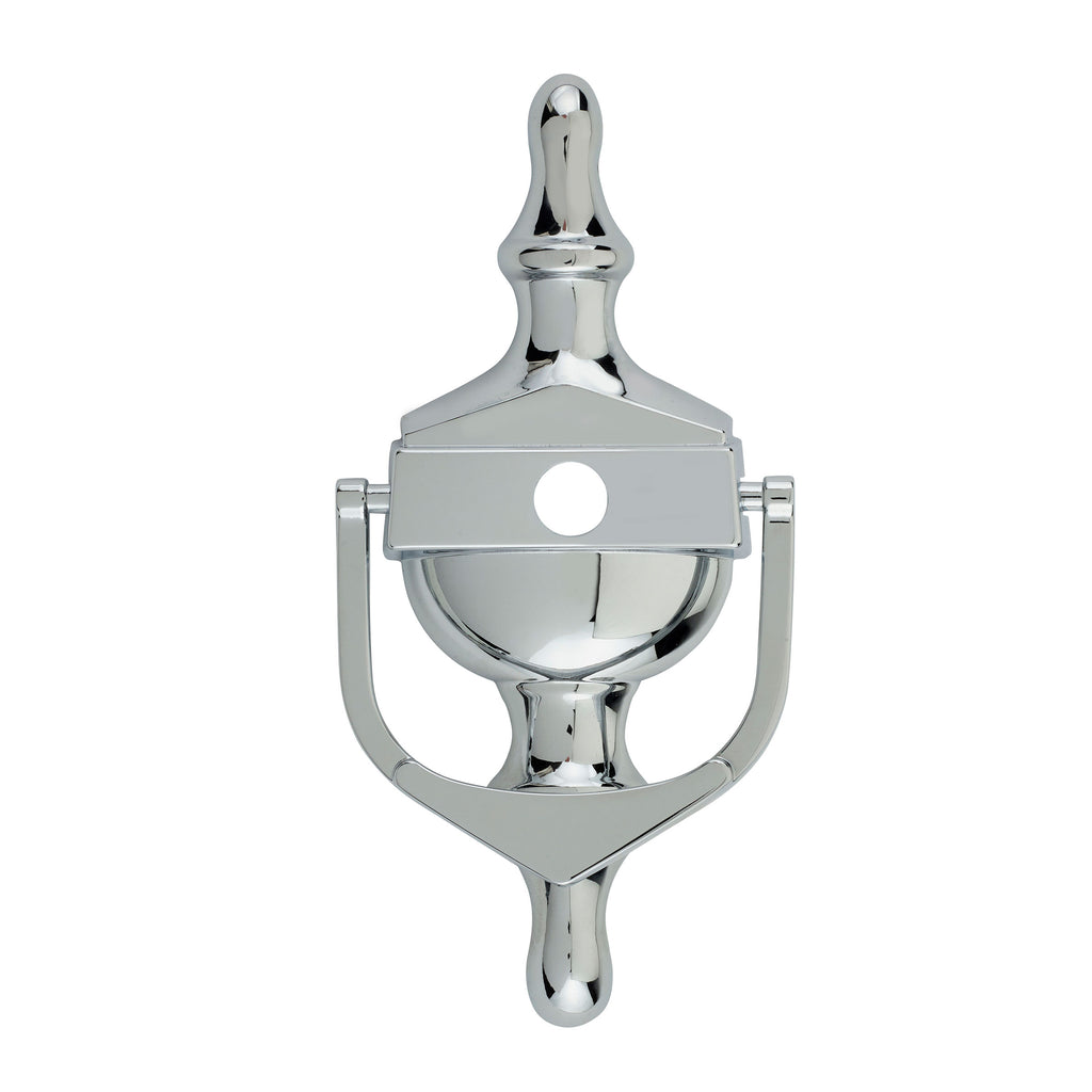 Decorative Urn Door Knocker With Spyhole