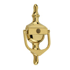 Decorative Urn Door Knocker With Spyhole