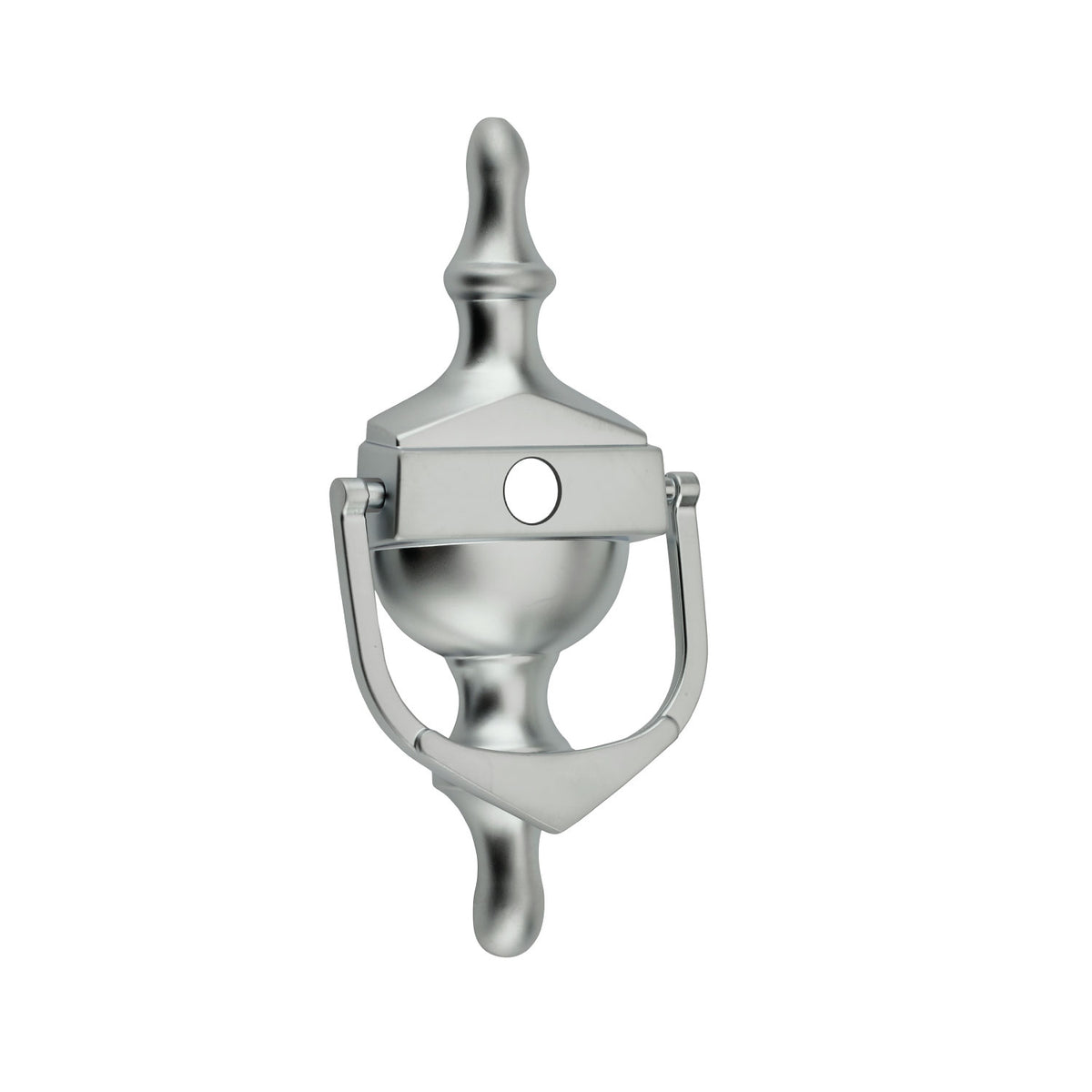 Decorative Urn Door Knocker With Spyhole