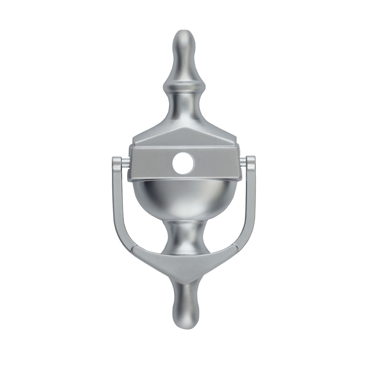 Decorative Urn Door Knocker With Spyhole