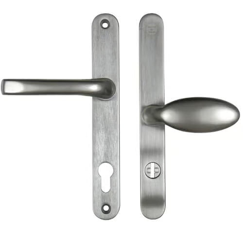 Pro Secure TS007 2* Lever Moveable Pad UPVC Multipoint Door Handles - 92/62mm PZ Sprung 212mm Screw Centres