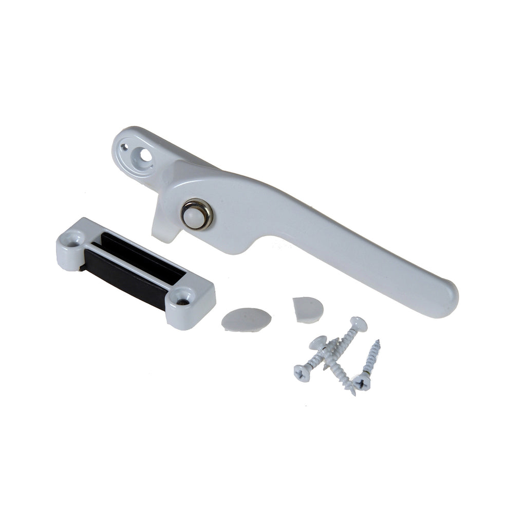 Guru Non Locking Right Hand Window Handle and Keep Set, White