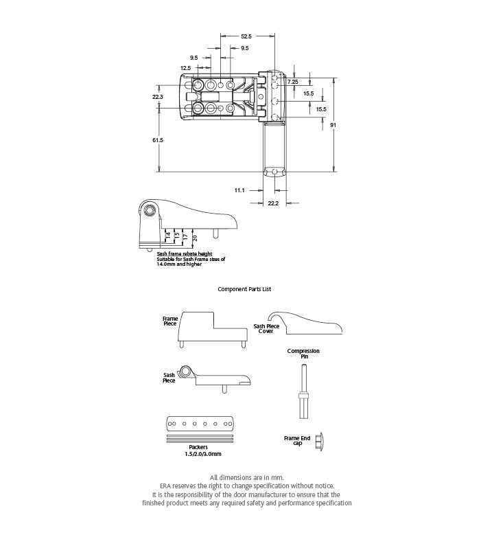 Anchorage Intelligent Strength Lift Off Flag Door Hinge