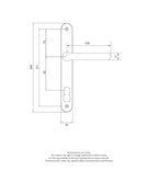Balmoral Inline Lever Lever Door Handle for Invincible Door Locks