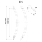 Stainless Steel Bow Shape Bar Door Handle