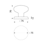 316 Stainless Steel Door Knob