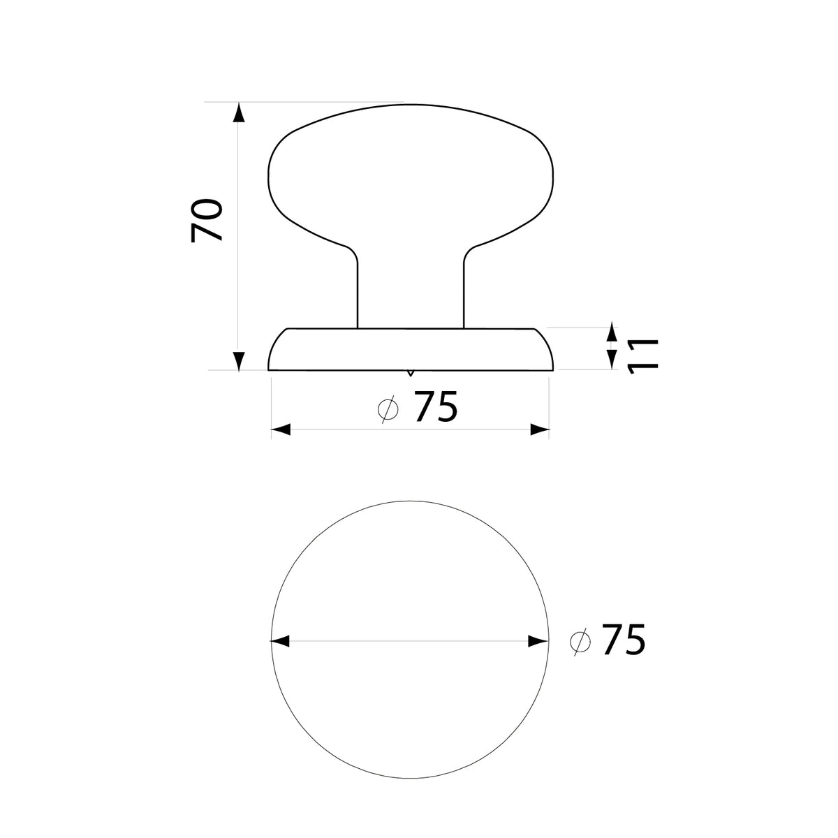 316 Stainless Steel Door Knob