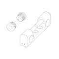 Challenger 2D High Security Door Hinge Body