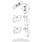 Challenger IS High Security 3D Door Hinge Body