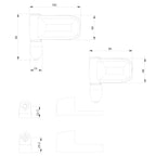 Nexus 100mm Flag Hinge for PVCu Doors