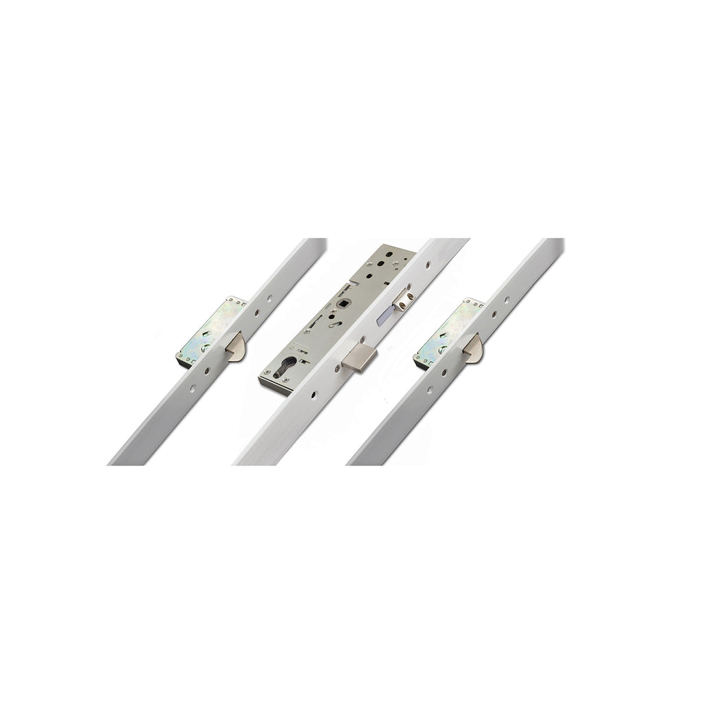 2 Hook Euro Cylinder Aluminium Trim Multi Point Door Lock