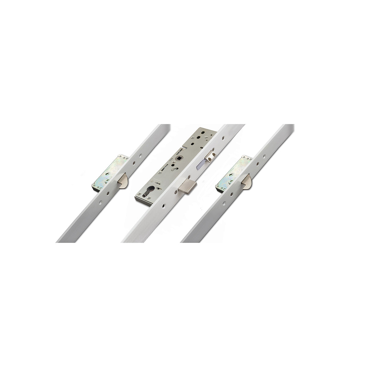 2 Hook Euro Cylinder Aluminium Trim Multi Point Door Lock