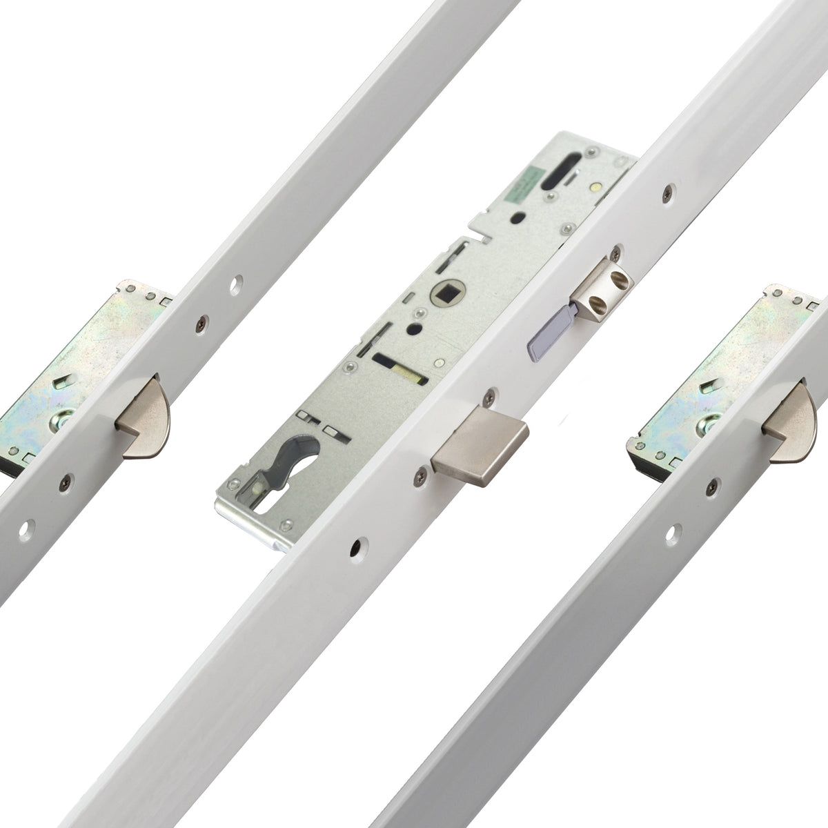 2 Hook Invincible Cylinder Aluminium Trim Multi Point Door Lock