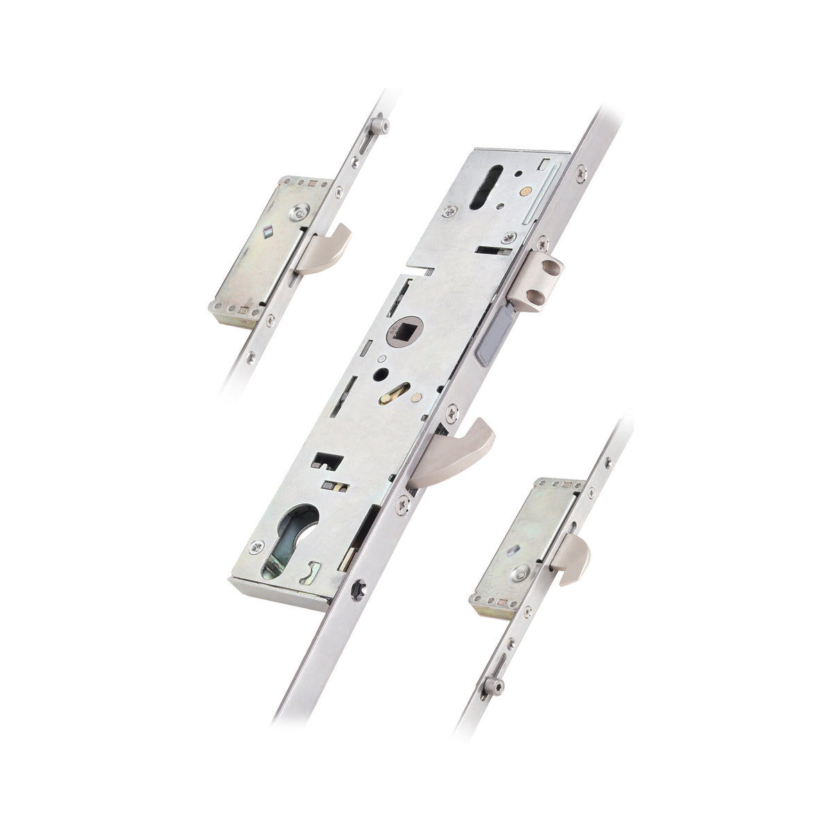 3 Hook 2 Roller Euro Cylinder Multi Point Door Lock - 6000 Series