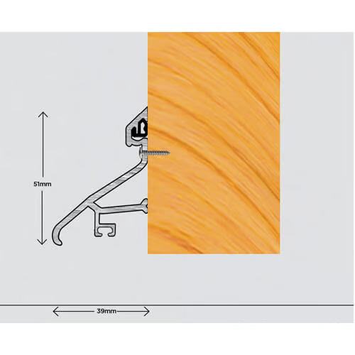 ERD Rain Deflector- External deflector strip suitable for UPVC and Timber doors