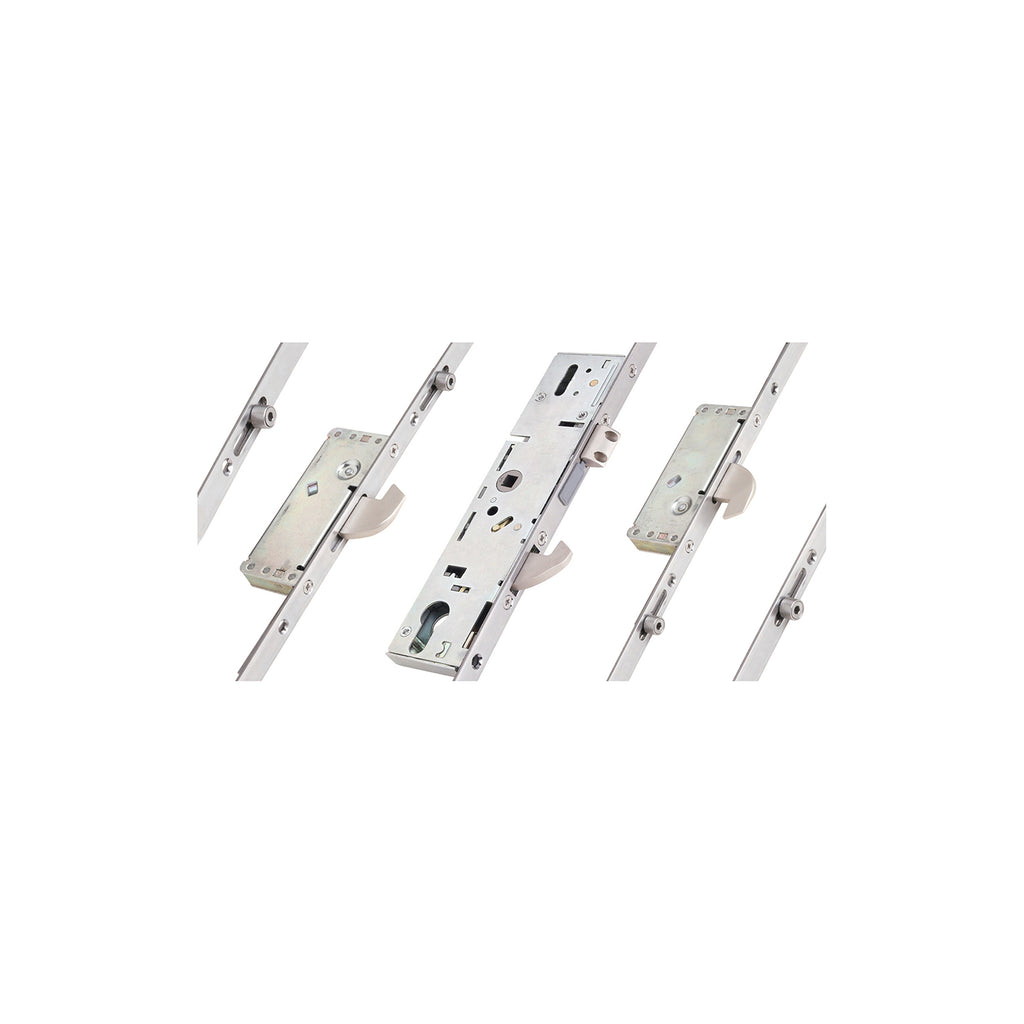 3 Hook 4 Roller Euro Cylinder Multi Point Door Lock - 6000 Series