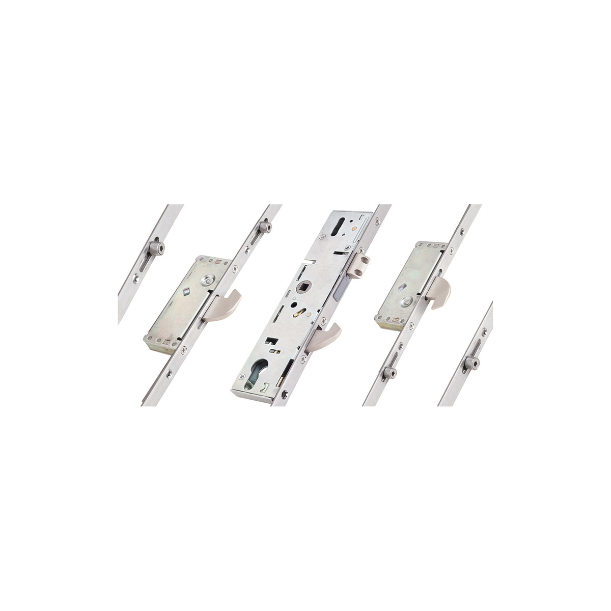 3 Hook 4 Roller Euro Cylinder Multi Point Door Lock - 6000 Series