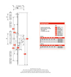 4 Roller Euro Cylinder Multi Point Door Lock - 6000 Series