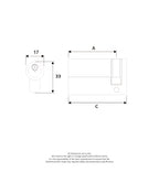 6 Pin Euro Profile Single Door Cylinder