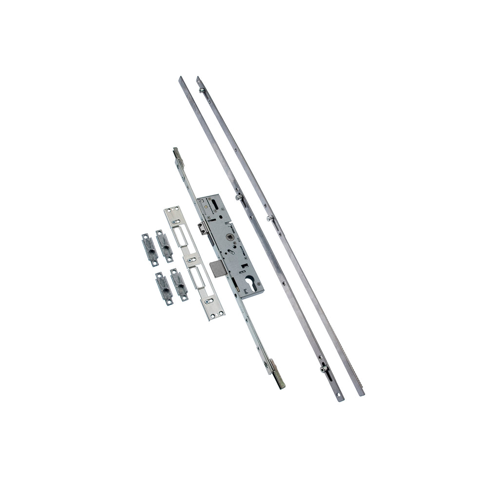 Replacement Door Lock Kit - Euro Profile 2 Roller 2 Mushroom