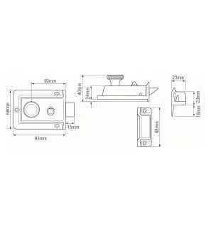 1022 Traditional Non Deadlocking Nightlatch