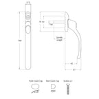 Connoisseur Inline Non Locking Window Handle