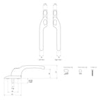 Connoisseur Offset Non Locking Left Handed Window Handle