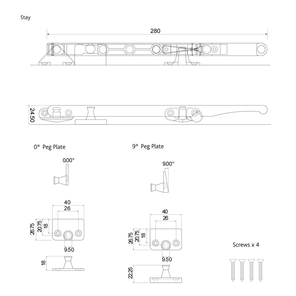 Guru Locking Right Handed Casement Window Handle