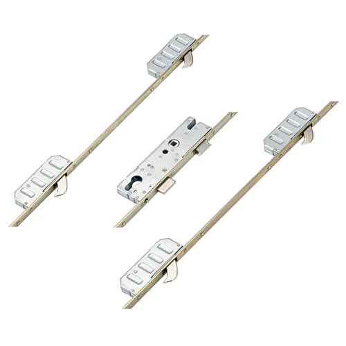 Cobra Latch Deadbolt 4 Hooks Key Wind Operated Multipoint Door Lock