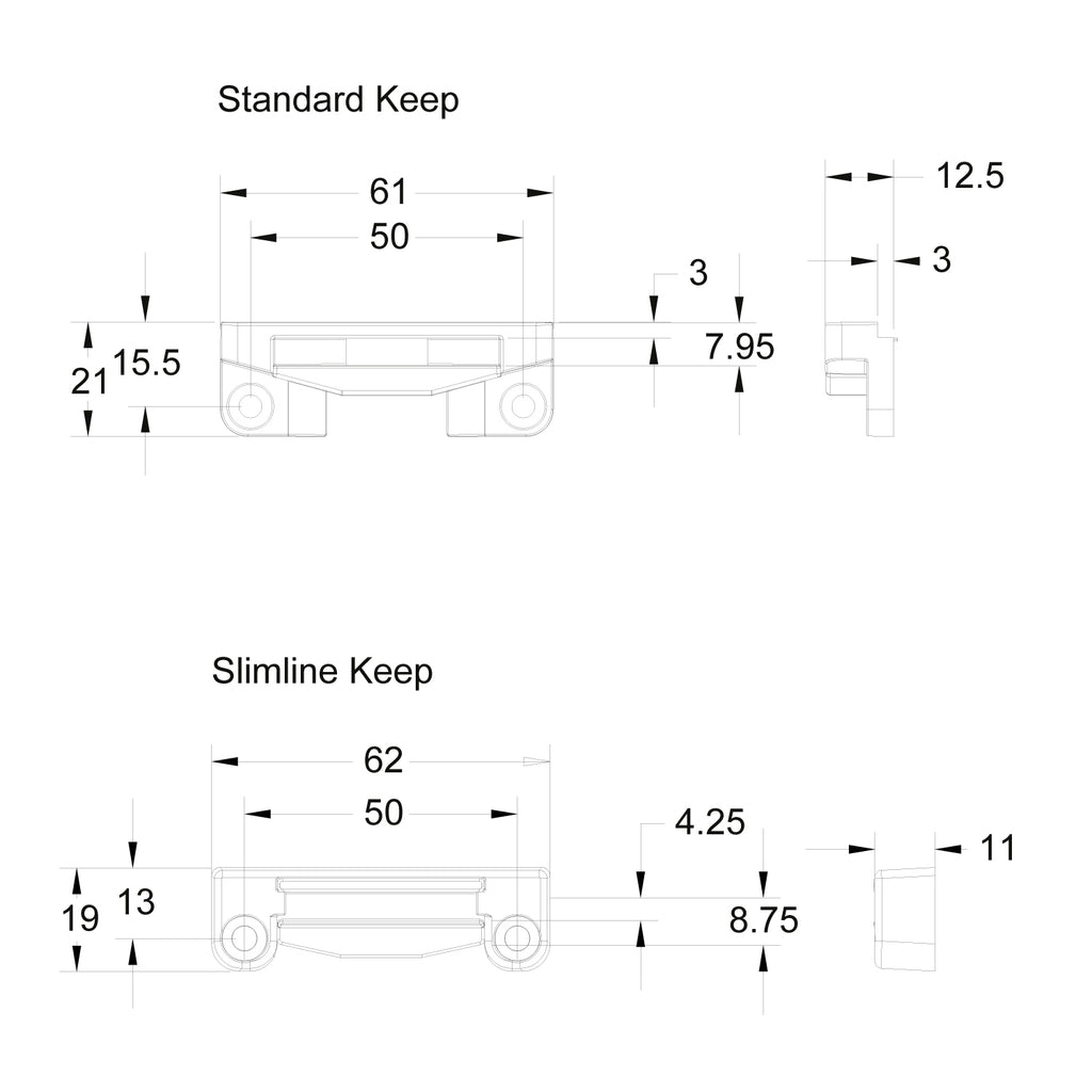 Guru Casement Window Handle Keep