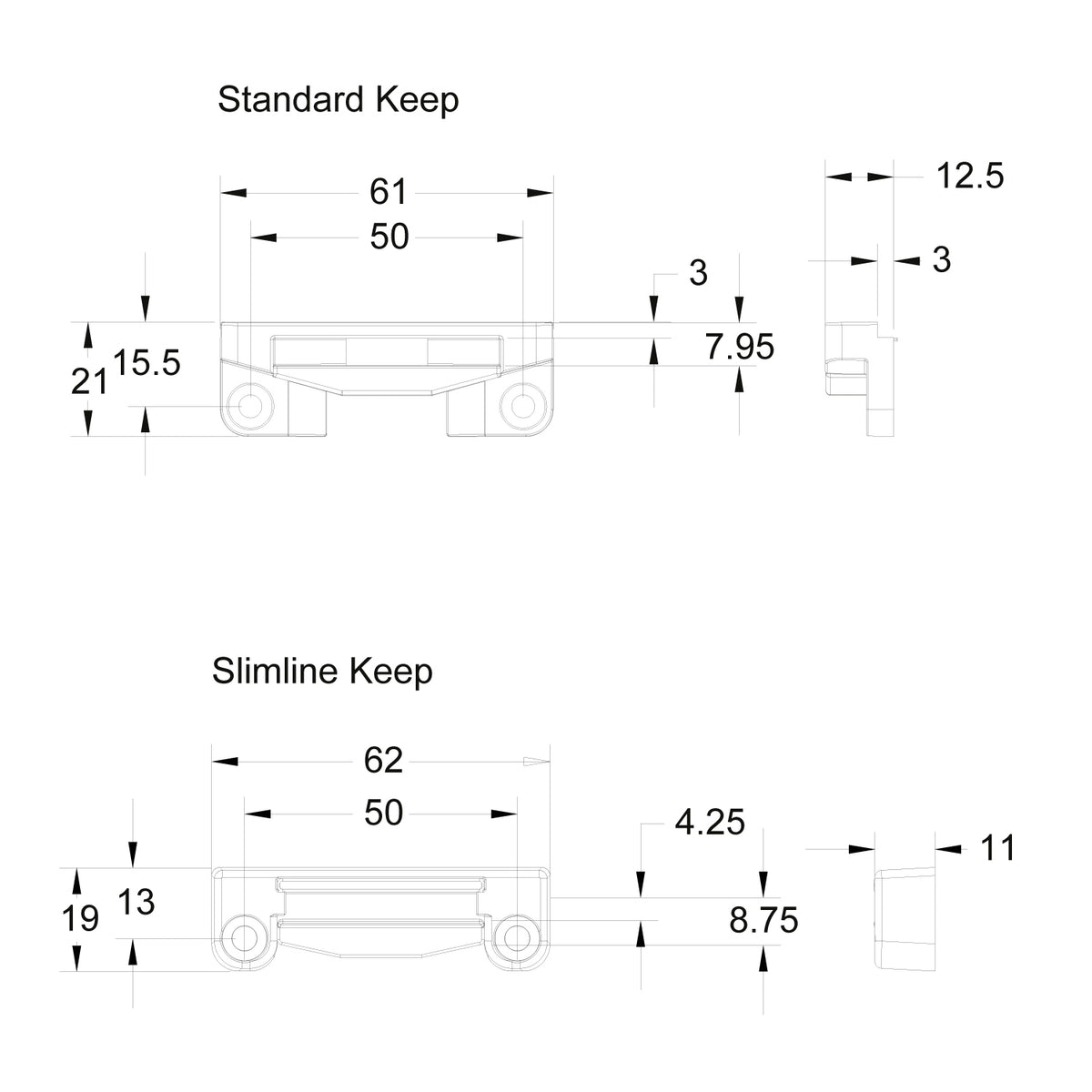 Guru Casement Window Handle Keep