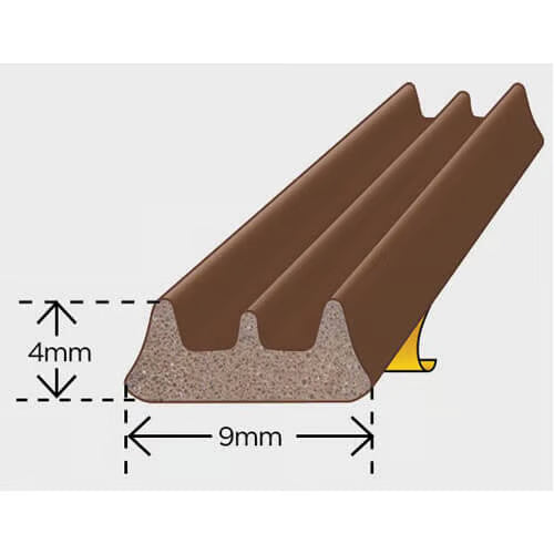 E Strip Self Adhesive EPDM Rubber