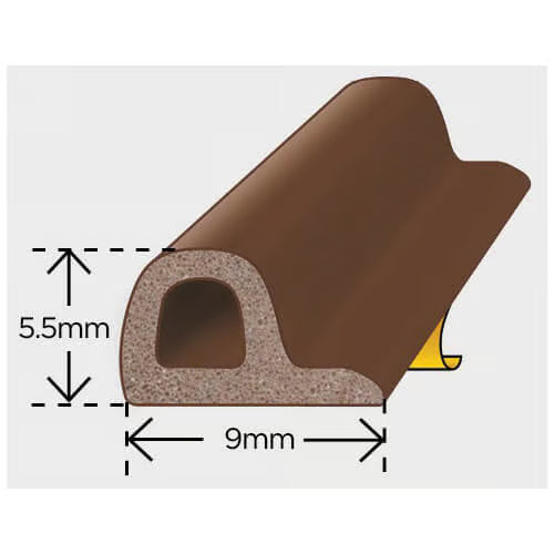 P Strip Self Adhesive EPDM Rubber