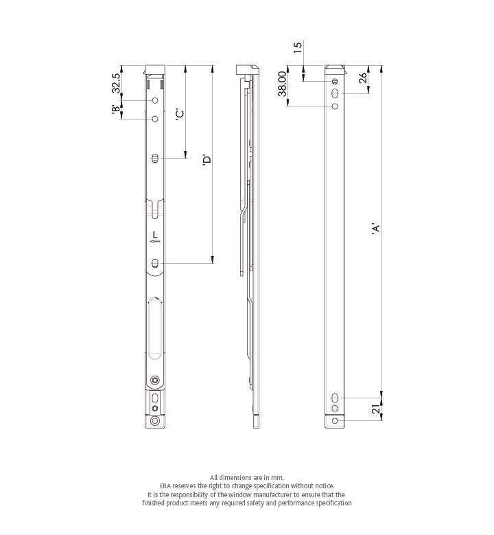 Reflex Plus Egress and Easy Clean Friction Stay