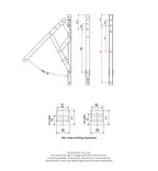 E1 Egress Friction Stays, Side Hung with Stack height 14mm