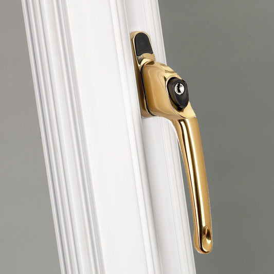 Maxim Inline Locking Window Handle 15mm Spindle Size With Bagged Packaging