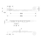 Monkey Tail Operating Window Stay Bar